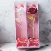 party Tanabata Valentine's Day decoration color gold roses starry sky glowing gold foil rose gift box LLA10307