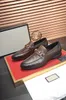 L5 2021 MENS LUXURY DRESS SKOR Äkta läder Män Formell Skor Pekade Toe Lace Up Business Oxford Shoes Black Brown Luxury Footwear 22