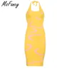 Msfancy Summer Y2k Vestido largo Mujer Vintage Paisley Knitted Bodycon Robe Femme Harajuku Halter Beach Vestidos De Mujer 210604