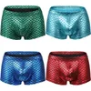 Underpants marca homens boxer shorts spandex respirável underwear sexy breve breves pênis bolsa calcinha homem cuponders