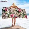 Towel DARMIAN Leopard Animal Print Bath Comfort Pink Flower Quick Dry For Kids Adults Fashion Luxury Beach Absorbent