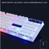 Красочная Светодиодная подсветка Эргономичное проводное чувство 104 клавиатуры Gamer Keyboard Набор мыши механика для компьютерного настольного компьютера