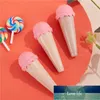 8ml Ice Cream Empty Lip Gloss Tube Mini Refillable Bottles Lips Balm Bottle Brush Container Lipgloss Lipstick