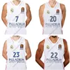 Kits de maillot de basket-ball personnalisés du Real Madrid Luka 7 Doncic Taylor Sergio Rodriguez De Colo Laprovittola Carroll Nakic Tavares Thompkins