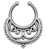 Hot Nose Ring Crystal Nose Hoop Nose Ringar Kropp Piercing Smycken Fake Septum Clicker Non Piercing Hanger Clip On Women Body Smycken 248 T2