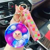 Schlüsselanhänger Push Bubble Fidget Toys Denken Schach Cartoon Dekompressionsspielzeug Fidgets Schlüsselanhänger Anti Stress Brettspiel