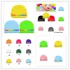 US STOCK Cartoon Cocomelon Hat Kids Boys Girls Designers Cuffed Beanie Cap Solid Knitted Tuque Cute Letters Print Skull Cap Outdoor Headwear