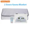 Factory Price !!!The higt quality INFRARED SAUNA BLANKET 2 ZONE FIR FAR SLIMMING MACHINE heating SPA Therapy PORTABLE DETOX Beauty Equipment