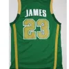 2021 Mens Jersey James St. Vincent Mary High School 아일랜드어 23 스티치 농구 유니폼 셔츠