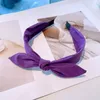 Women Girls Colorful Bowknot Hairband Candy Color Headband Adult Hair Accessories