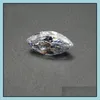 مجوهرات فضفاضة مجوهرات عالية الجودة واضحة شحذ الحجر ماركيز 1.5 * 3-4 * 8 ملليمتر زركونيا مكعب بريليانت هى قطع الأحجار الاصطناعية لتشمس الدكتور