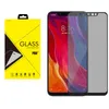 Anti-Spy Sekretess Fullständigt Temperat glasskydd Silke Tryckt för Xiaomi 11 Lite RedMi Not 10 Pro 100pcs / mycket i detaljhandeln