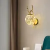 Lampade da parete sul comodino camera da letto soggiorno sfondo lampade da parete creative bagno applique da parete a led in vetro moderno stile nordico 110-240V