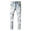 20sses hommes design design jeans en détresse déchiré slim ajustement moto denim pour hommes s de qualité supérieure de qualité jean mans pantalons pour hommes # 687