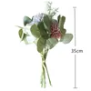 Dekorative Blumen Kränze Rose Löwenzahn künstliche grüne Pflanzen Bouquet falsche Blume für Hochzeit Dekoration Hausgartendekoration