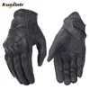 Retro Motorcycle Gloves Pursuit Perforated Real Leather Leather Touch Screen Men Women Moto Waterproof Gloves Motocross Gloveg bb249N