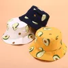 Cloches LDSLYJR Fruit Avocado Print Bucket Hat Fisherman Outdoor Travel Sun Cap Hats For Kids And Adults