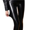 NORMOV Women Thick Leather Leggings Winter Black High Waist Warm Plus Velvet Fashion Pu Femme 211204