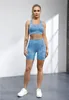 Vrouwen adapteren camo naadloze hoge taille booty gym s training fitness geribbelde getailleerde running korte atletische kleding