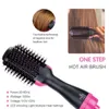 Livraison directe brosse à cheveux une étape sèche-cheveux volumateur générateur d'ions négatifs bigoudi lisseur outils de coiffure