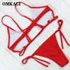 Omkagi Brand New Maillots de bain Femmes Micro Bikinis Set Sexy Push Up Bikini 2021 Maillot de bain Femme Maillot de bain Maillot de bain Beachwear 210305