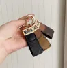2021 Keychains Buckle lovers Car Handmade Leather Keychains Men and Women bag Pendant Fashion Accessories 677
