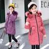 女の子のコートパーカーの厚いハートパターンのための暖かい子供のジャケットの毛皮のパーカー冬の子供服210528