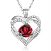 Coppia di favore della festa Love Rose Necklace Lady Elegant Jewelry Accessori banchetti per matrimoni San Valentino Giorno dell'anniversario T2I532656460197
