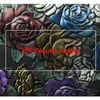 Mini Clutch Wallet Bifold Animal Printing Genuine Leather Women Flower Female Coin Purse Card Holder