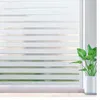 Window Stickers Sticker Striped Decal Non-Adhesive Privacy Film, Glass Film Tint For Home Kitchen And Office