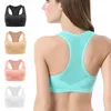 Running Jerseys 2021 Vrouwen Sport BRAS Professionele Geen Trace Gewatteerde Yoga Tanks Absorberen Sweat Fitness Tops Vrouwelijke Gym Vest