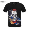 22ss panda T-shirt da uomo Skull crystal Tees Summer Basic Solid stampa lettera Orso Skateboard Casual Punk top Tee uomo donna Camicie abbigliamento tigre