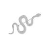 Donna Uomo Spilla a forma di serpente Spille con animali carini Spilla da bavero Accessori per gioielli di moda in argento dorato per feste regalo