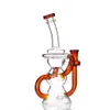 8.2 Inch Amber Tornado Hookahs Roken Accessoires Recycler Glas Bong Water Pijpen Rook Bang 14 mm DAB RUG 14MM JOINT