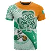 T-shirts hommes CLOOCL Irlande Shamrock avec motifs T-shirt 3D imprimé mode hommes femmes t-shirts occasionnels pull à manches courtes T239L