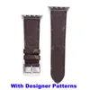 Luxury Fashion Designer L Flower Straps for apple watchband 49mm 45mm 41mm 42mm 38mm 40mm 44mm Smartwatch bands iwatch 8 7 6 5 4 SE PU Leather Bracelet Stripes watchband