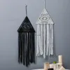 Maglia Triangolo occhi Nappa Macrame Appeso a parete Arazzo Tessuto fatto a mano Grande decorazione per la casa Per la camera da letto Tessuto Boho Arazzo appeso