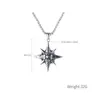 Pendant Necklaces Punk Hip-hop Anise Star Necklace Men Women Stainless Steel Iron Cross Box Chain Fashion Night Club Jewelry