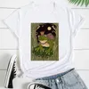 T-shirt femme Streetwear Tops blancs T-shirt personnalisé Amis Grenouille drôle jouant de la guitare T-shirts imprimés T-shirts à manches courtes Chemises graphiques Fashio