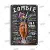 Vintage Cocktail Metal Sign Kitchen Bar Accessories Wall Decor Tin Signs Shabby Chic Man Cave Club Poster Decorative Plate Q07232782