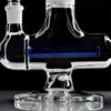 Filtro Bong in vetro per acqua Bobina a spirale e Percolatore in linea Perc Dab Rigs Narghilè da 12,3 pollici per accessori per pipe da fumo