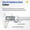 Digital metallkaliper Rostfritt stål Vernier Calipers Elektronisk mikrometer Linjaldjup Mätverktygsmätinstrument 0-150mm 210810