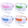 Electric Heated Lunch Box Portable 110V 220V Bento Boxes Food Heater Rice Cooker Container Warmer Dinnerware Set for Home Office 210925