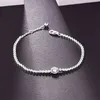 2021 925 gioielli in argento sterling scintillante Halo Tennis per le donne regalo fai da te CZ bracciali braccialetti Femme Pulseras