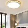 Moderne LED Slaapkamer Plafondlamp Woonkamer Crystal Light Ronde Witte Acryl Basis Parlor Keukenverlichting Verlichtingsarmaturen