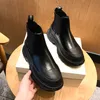 Projektant grube podeszwy damskie buty na co dzień czarno-białe buty londyńska marka luksusy projektanci grube obcasy prawdziwe skórzane trampki trenerzy