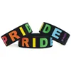 13 디자인 LGBT 실리콘 무지개 팔찌 파티 호의 다채로운 손목 밴드 프라이드 팔찌 DHL 무료 배달