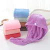 قبعات دش للسحر الجاف الجاف جاف من منشفة ميكروفيات تجفيف Turban Wrap Caps SPA