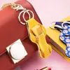 Parti lehine neopren anahtarlık spor baskılı chapstick tutucu leopar anahtar zincirleri sarma ruj tutucuları dudak kapağı hediyesi 61 tasarımlar