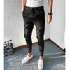 Wholesale 2021 Drawstring ties Harlan jeans men's trendy brand loose thin feet Korean trend casual men's cowboy pencil trousers G0104